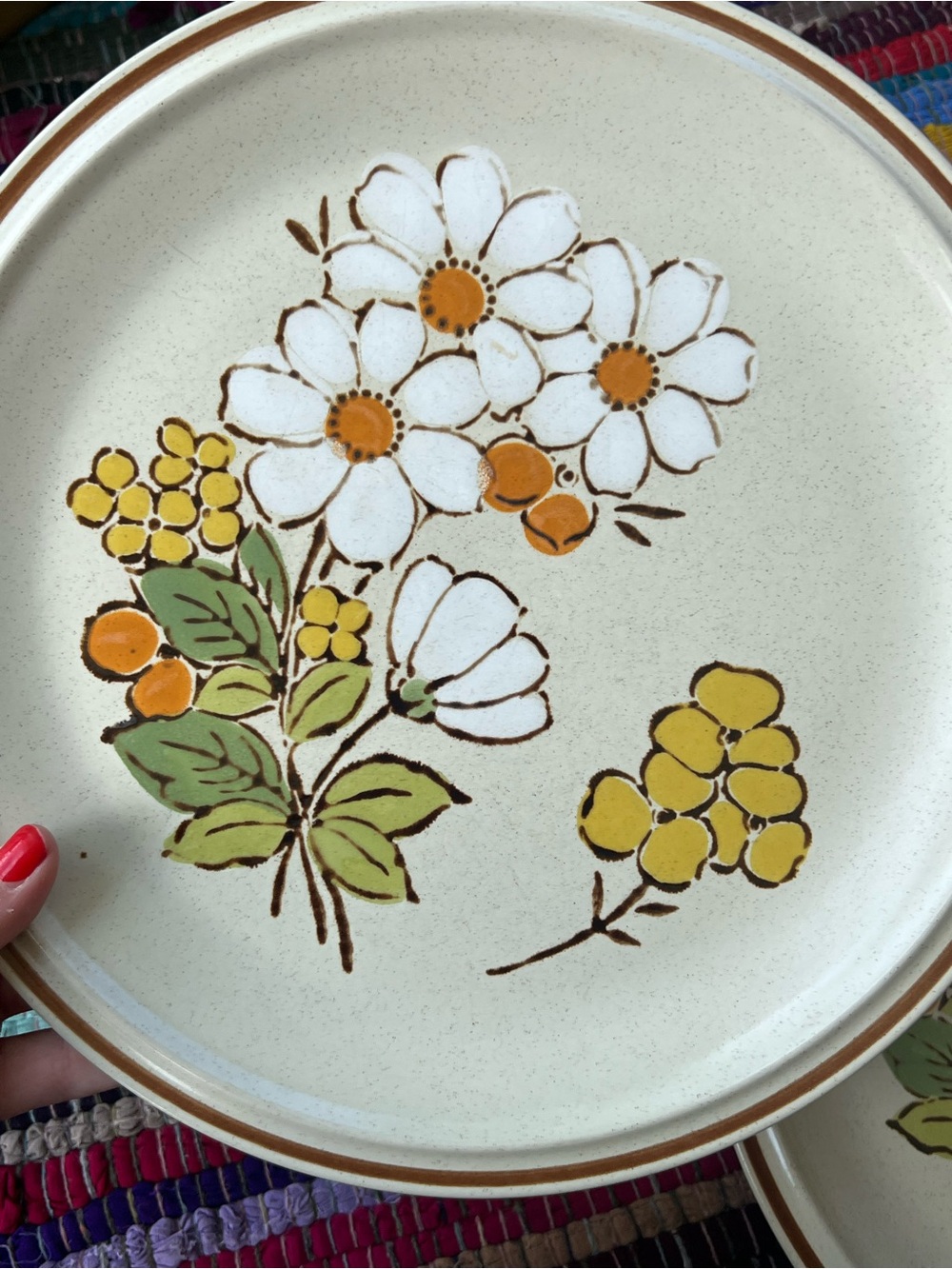 Floral Expressions Hearthside Summertime Dinner Plates Set of 2 Japan Vintage - Picture 5 of 8